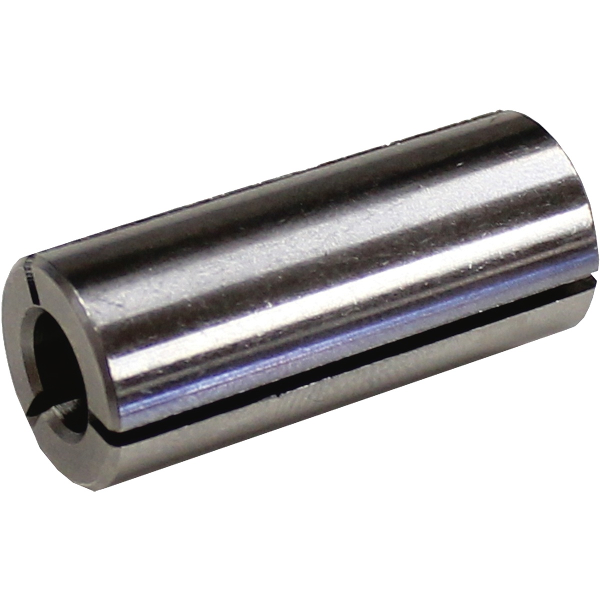 Makita 763803-0 1/4 inch collet replacement part for compatible Makita routers used to hold 1/4 inch shank router bits in woodworking applications