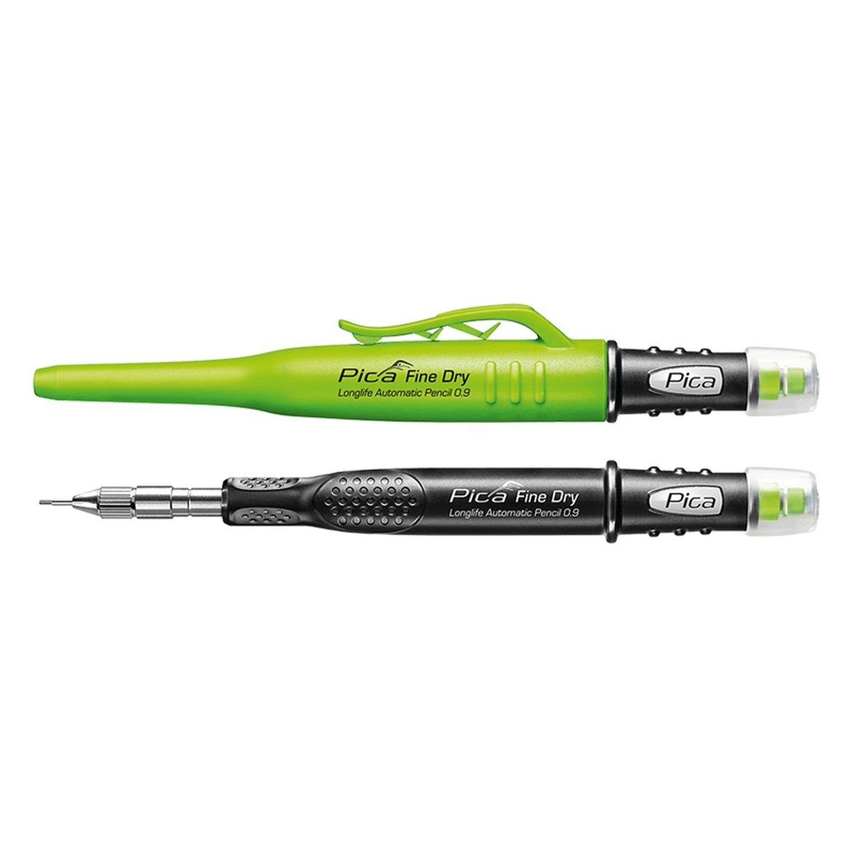 Pica Fine Dry 7070 Longlife Automatic Pencil 0.9 with cap and clip for everyday pocket carry on the jobsite