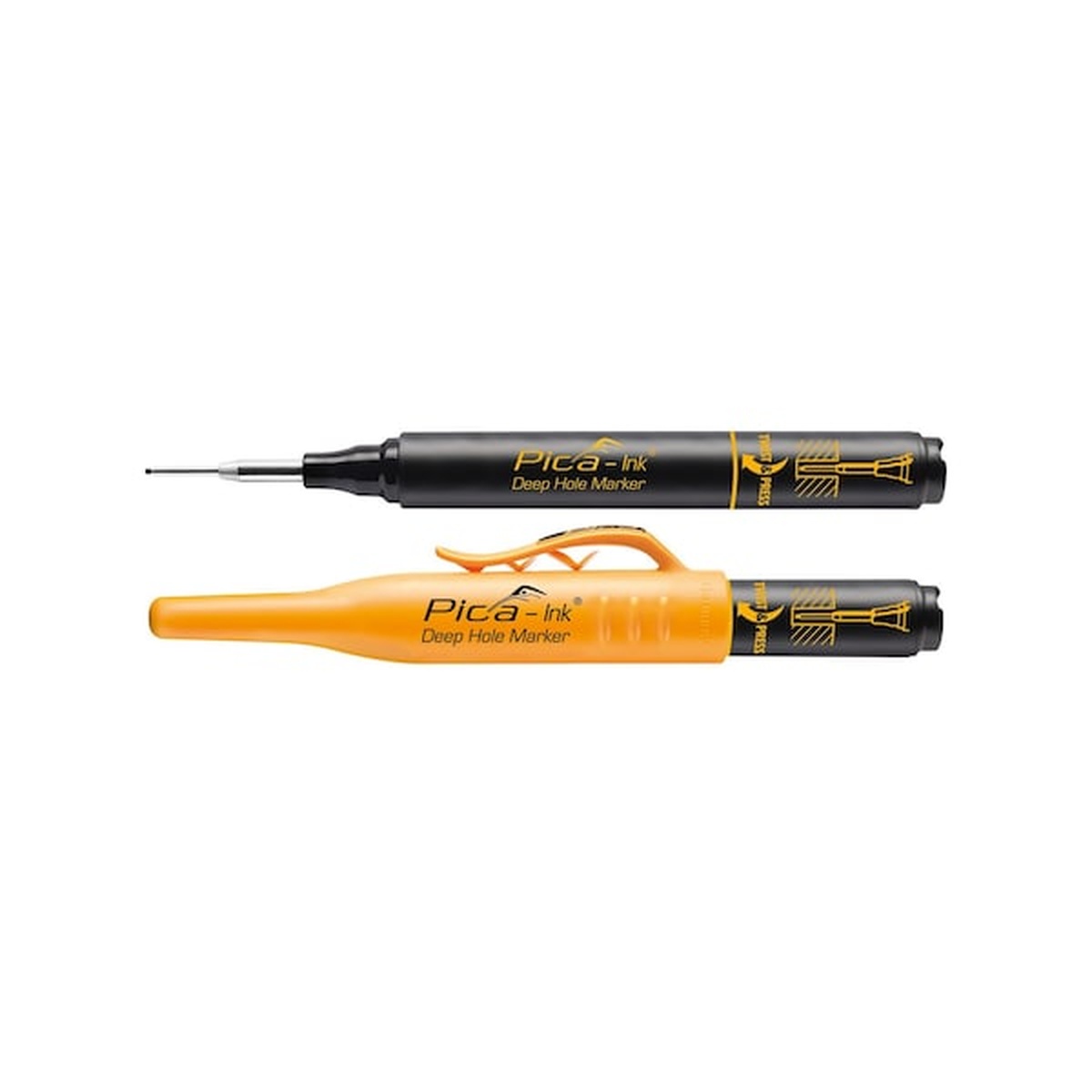Pica deep hole marker from the Pica Dry 55020 Master-Set Plumber Marking Kit for reaching tight access points in installation and service work