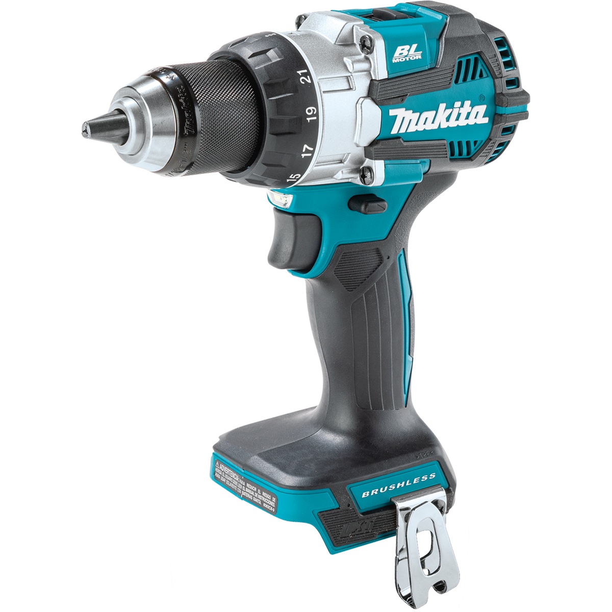Makita XFD16Z 18V LXT Lithium-Ion Brushless Cordless 1/2 inch driver-drill shown as a compact bare tool for drilling and fastening on renovation and construction jobs