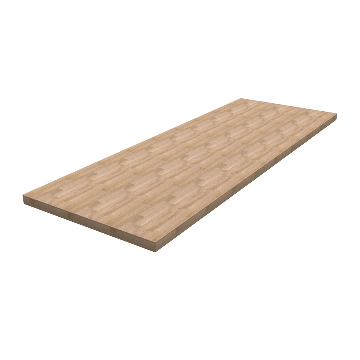 Kreg Tool HWBT-6824 68 in. x 24 in. Hardwood Bench Top on a clean background showing the full butcher block work surface for shop bench builds