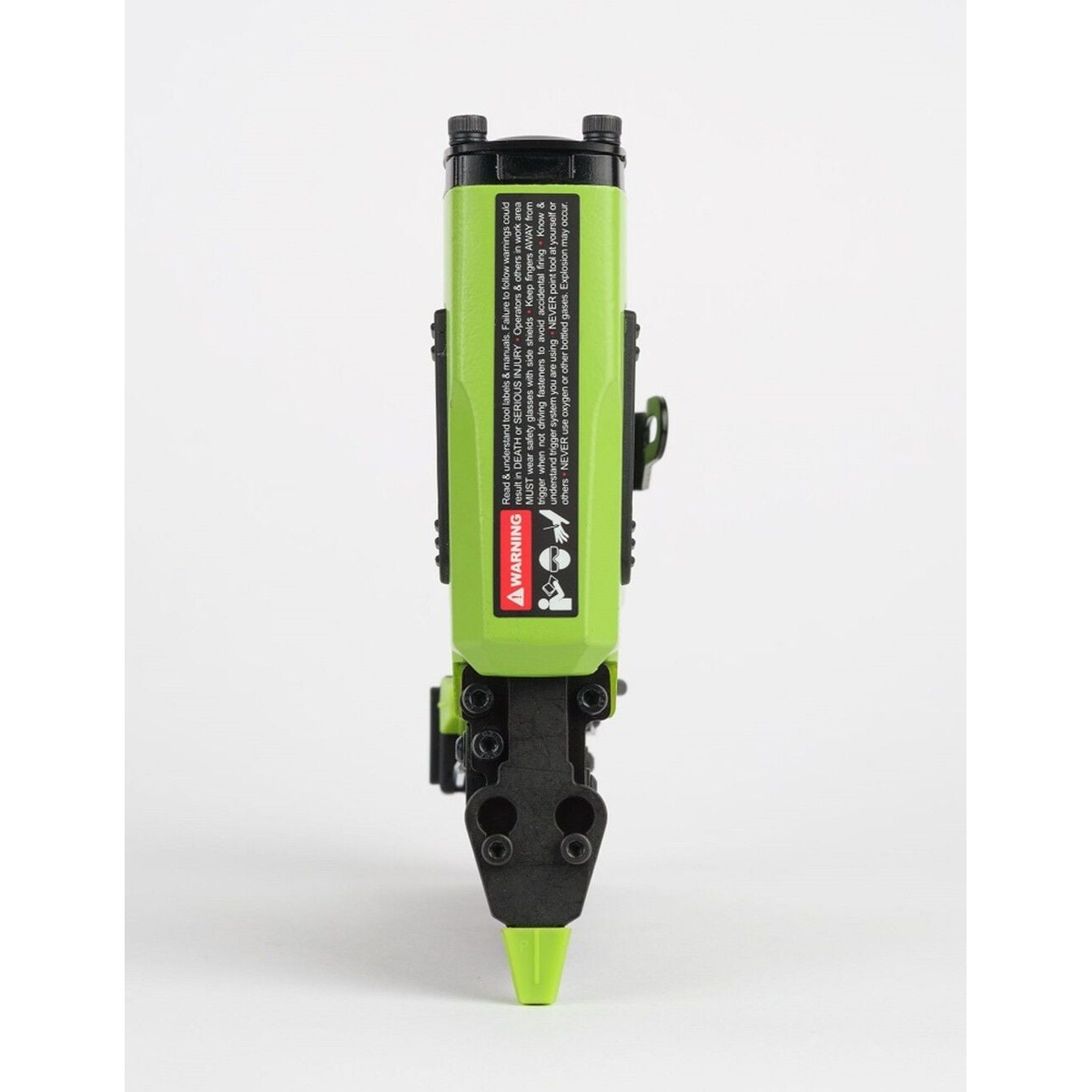 Grex P635L 23 Gauge 1-3/8 in. Headless Pinner with Lockout narrow nose detail for precise pin placement in corners and fine trim applications