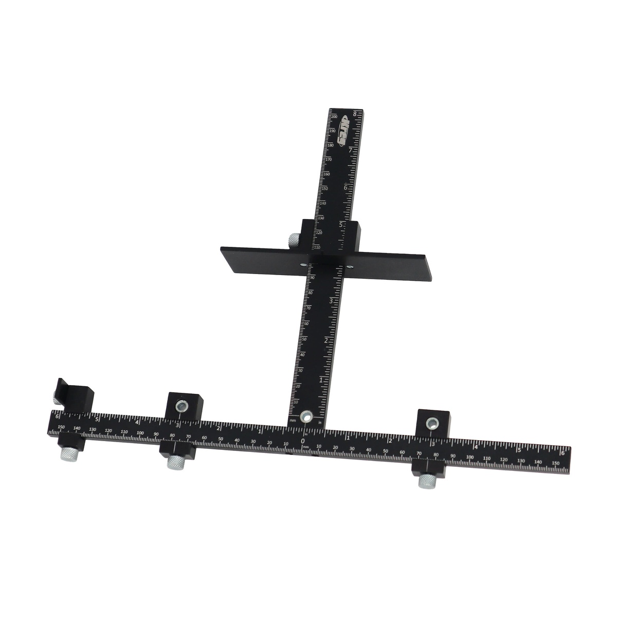 Kreg Tool KHI-XLPULL Cabinet Hardware Jig Pro all-aluminum cabinet pull installation jig for repeat drilling on cabinet doors and drawers