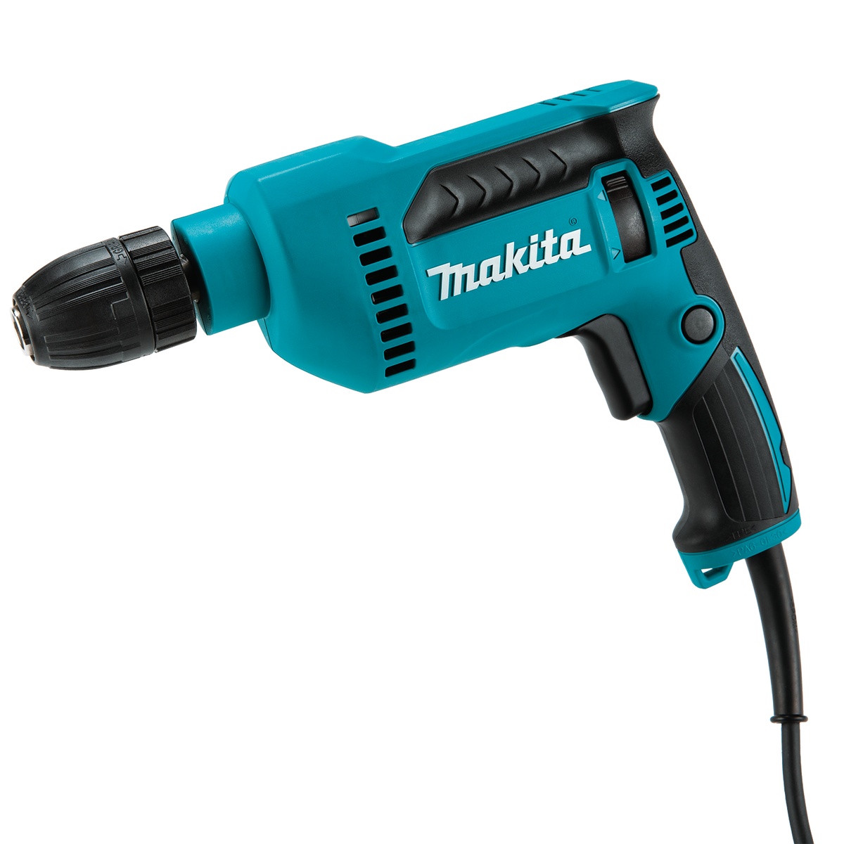 Makita DP4021 1/2 in. Drill with Keyless Chuck shown as a corded power drill for wood and metal drilling in shop and jobsite work