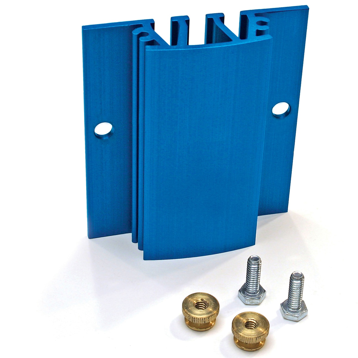 Kreg KMS7213 4-1/2 inch Resaw Guide with mounting hardware on a workbench for band saw fence accessory installation