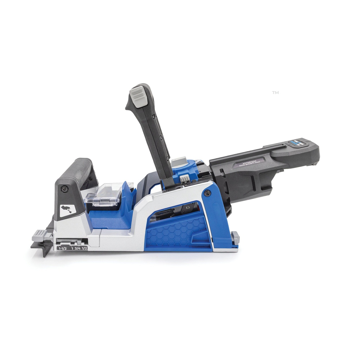 Kreg Rebel 20V Ionic Drive Pocket-Hole Joiner with material thickness settings and compact fence for shop woodworking tasks
