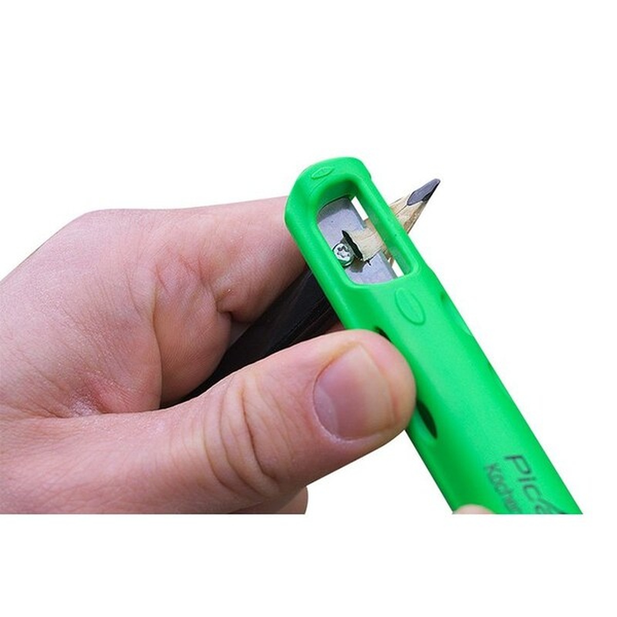 Pica 505/03 Pocket Double-Sided Black/White Pencil with Quiver Holder built-in sharpener used to refresh the marking point on the job