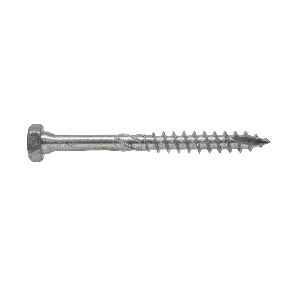 Simpson Strong-Tie SDHR31400 Strong-Drive SDHR Combo-Head structural screw on a white background showing partially threaded shank, knurl, and Type-17 point