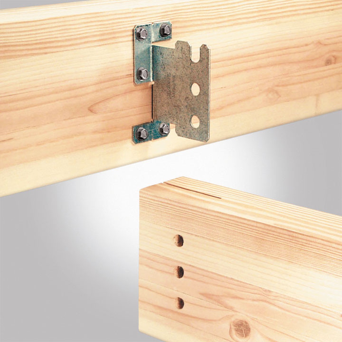 Simpson Strong-Tie SDS25600 Strong-Drive SDS Heavy-Duty Connector Screw installed in a heavy-duty wood connector on framing lumber
