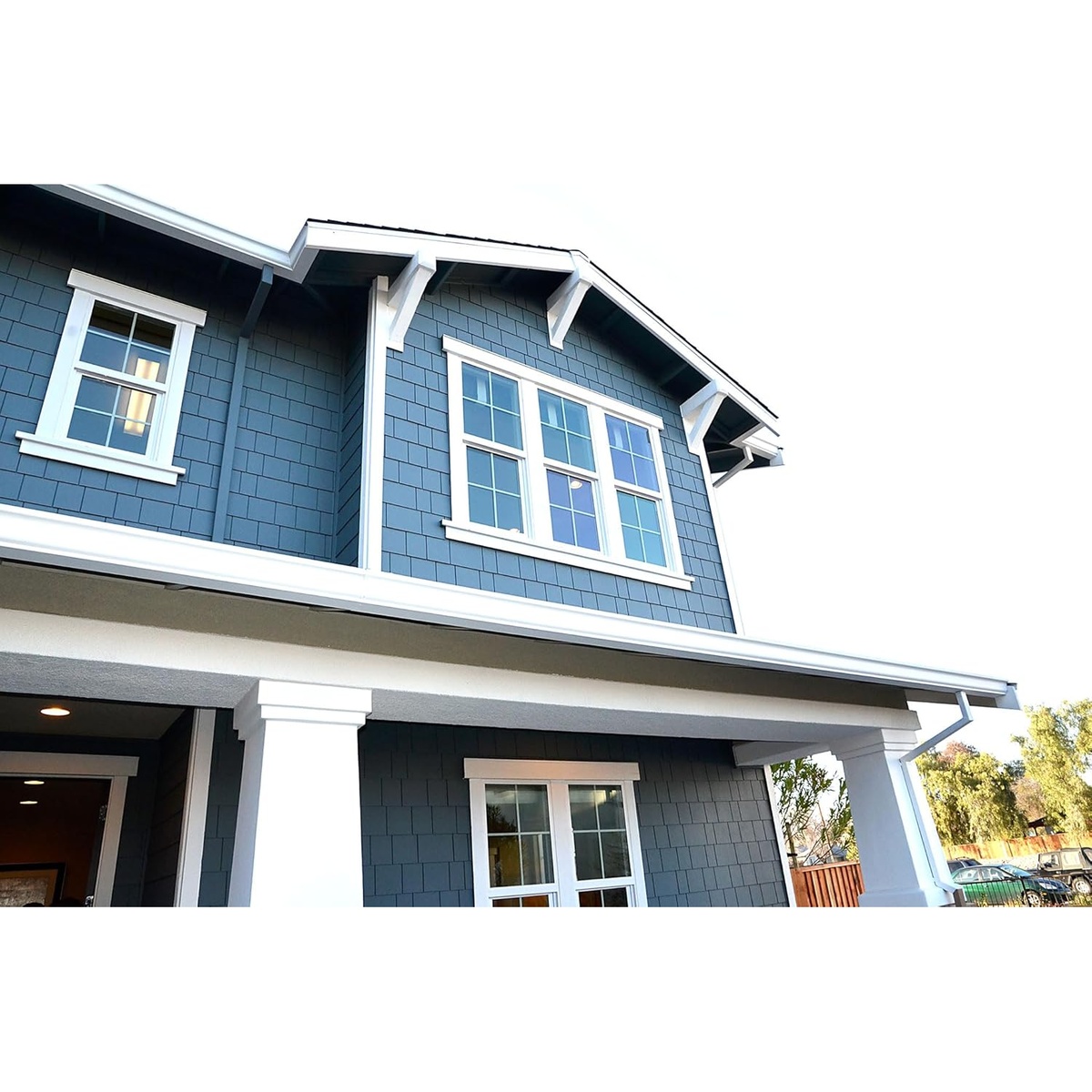 Simpson Strong-Tie Shake and Shingle Siding/Roofing Nail, 1-1/4-in. x .083-in. Type 316, 25 lb. used for exterior wood siding on a house in outdoor weather exposure