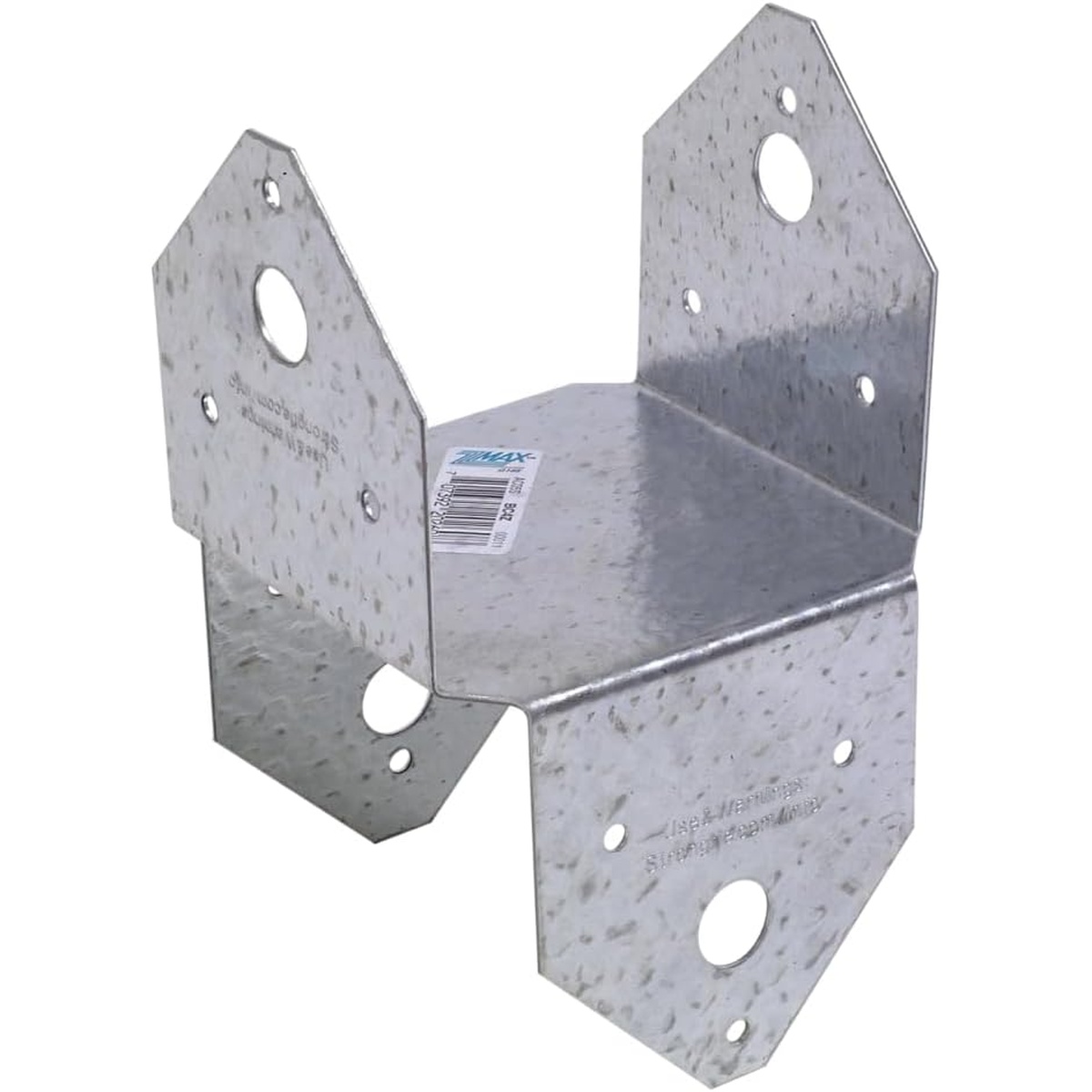 Simpson Strong-Tie ZMAX Galvanized Post Cap for 4x BC4Z-R product close-up showing the steel body and predrilled fastening holes on a clean background