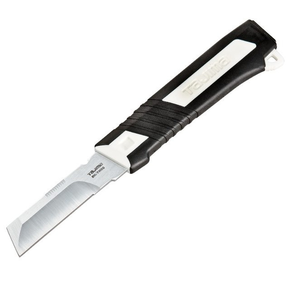 Tajima VARIX Chisel Knife full product view showing the hollow-ground blade and grip, designed for cable splitting and electrician jobsite work
