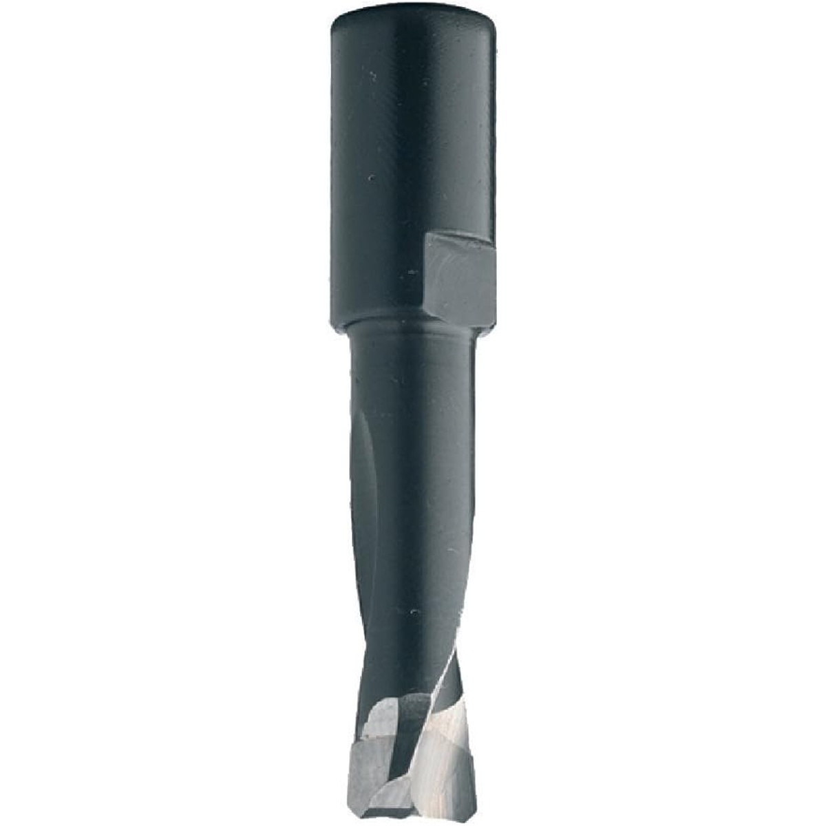 CMT 380.050.11 Compatible with Domino Jointing Machine by Festool DF500 - Solid Carbide Bit, 5mm (13/64-Inch), M6x0.75mm Shank product close-up showing the spiral cutter and shank for Domino joiner setup