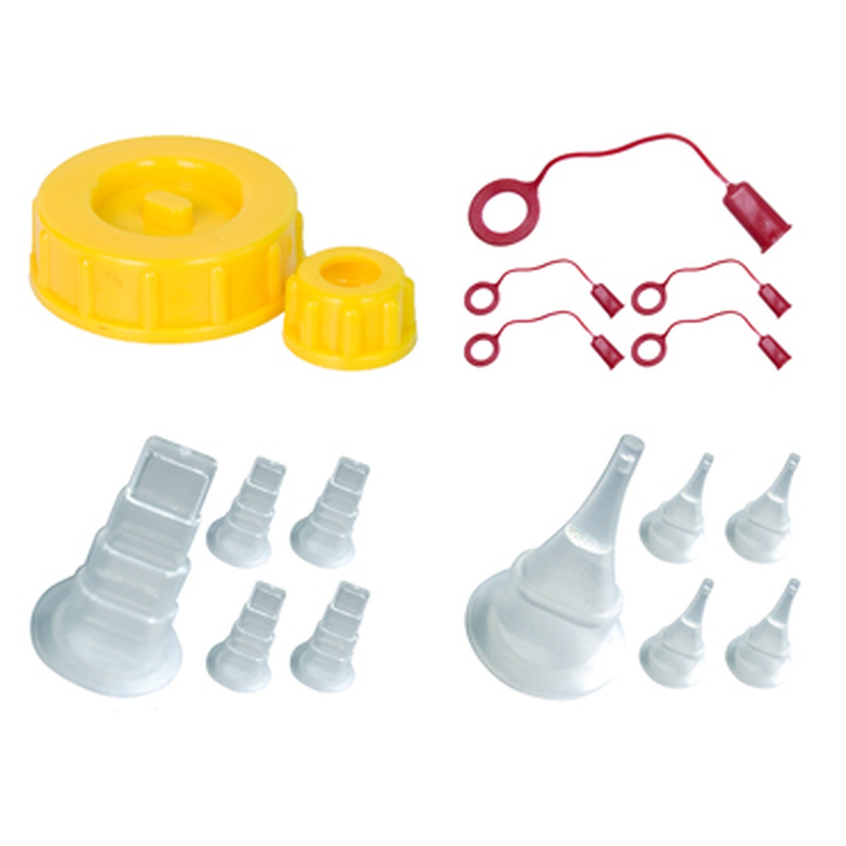 FastCap GluBot Blade 5 Pack accessory family components shown on a clean background for glue application and woodworking setup