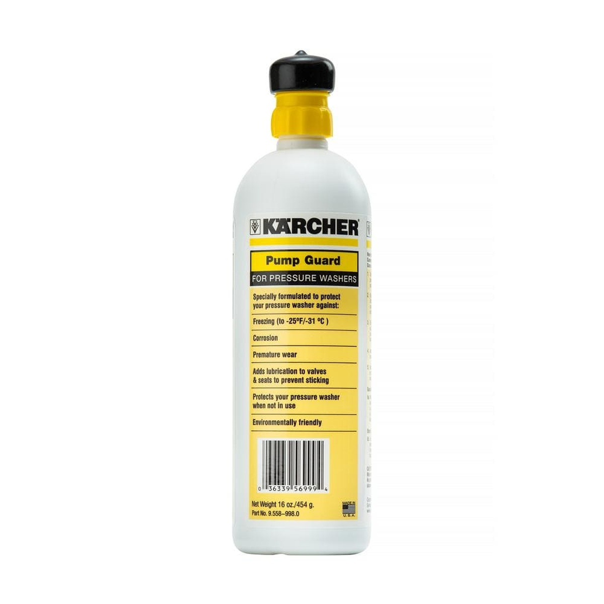 Karcher 16 oz. Pump Guard anti-freeze protection and lubrication formula bottle for pressure washer storage and winter pump protection