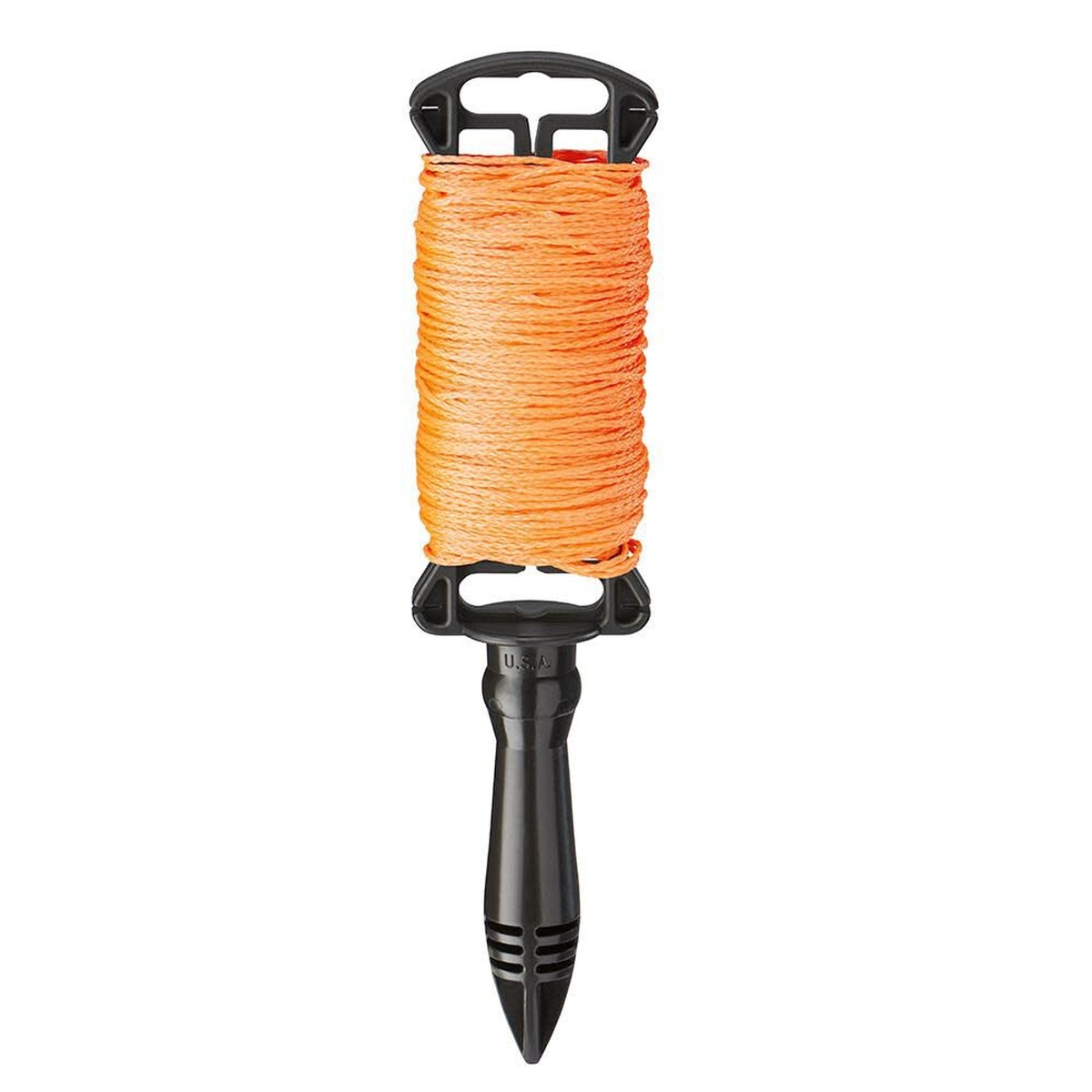 Empire Level 39-250OR 250 Ft. Orange Braided Line with Reel on plastic reel for construction layout and marking work