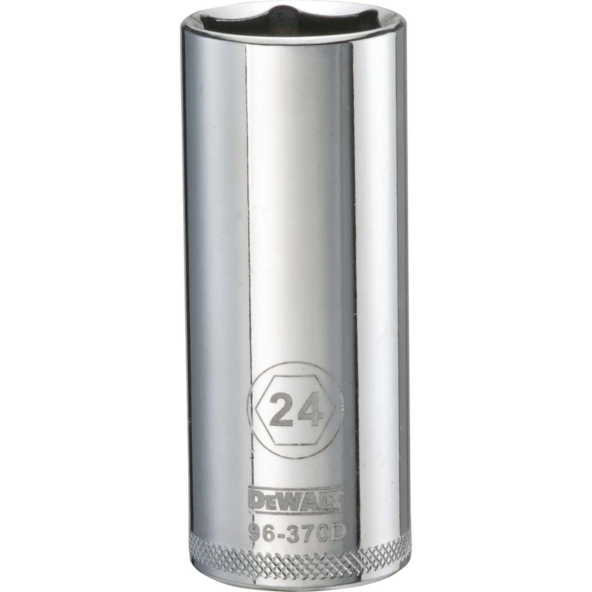 DeWalt DWMT96370OSP 1/2-In. Drive Deep 6-Point Socket 24 mm deep metric socket for service work on longer studs and recessed fasteners