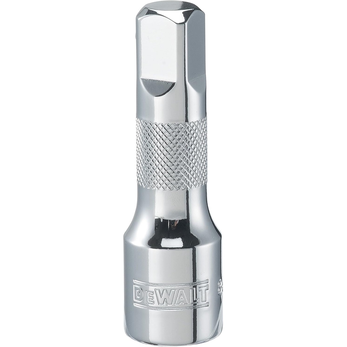 DeWalt DWMT86407OSP 1/2 in drive 5 in extension showing knurled grip section for controlled hand positioning during automotive and shop repair