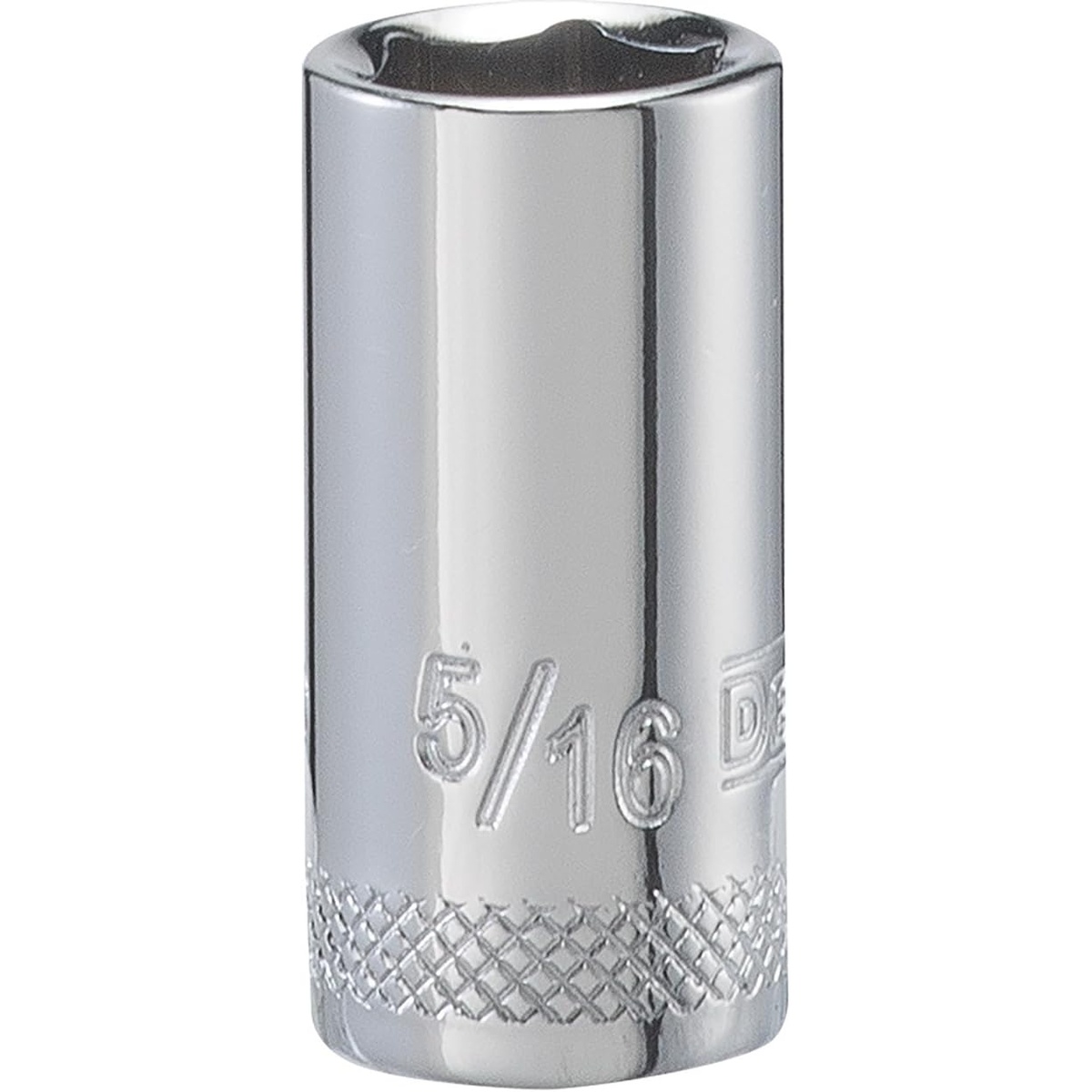 DeWalt DWMT86026OSP 6 Point 1/4 in. Drive Socket 5/16 in. SAE with hard stamped size marking and knurled ring for hand positioning in mechanical fastening work