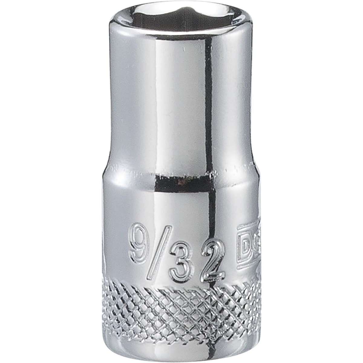 DEWALT 9/32 Inch - 1/4 Inch Drive 6-Point Imperial Standard Socket for hand fastening and mechanical service work on small SAE fasteners