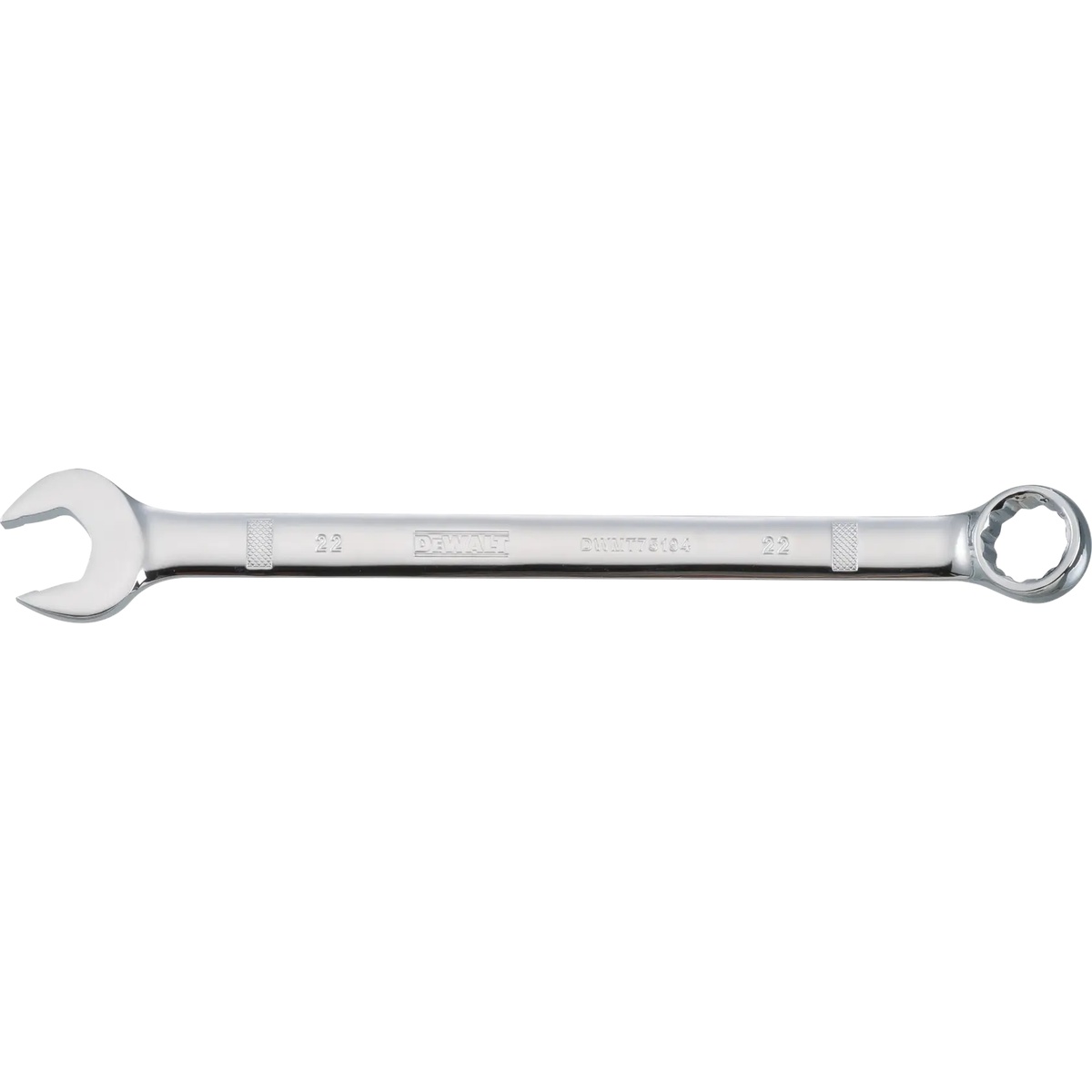 DeWalt DWMT75194OSP 22 mm Metric Combination Wrench shown as a single hand tool for turning 22 mm metric fasteners in shop and maintenance work