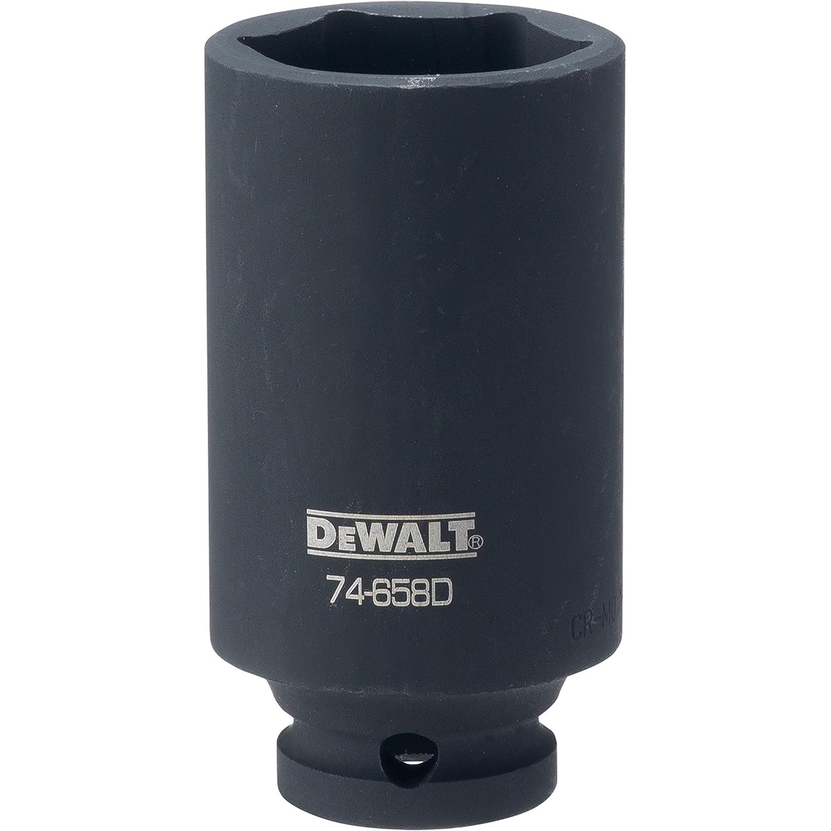 DEWALT DWMT74658OSP 6 Point 1/2 inch Drive Deep Impact Socket 1-1/4 inch SAE for fastening and removal work on larger nuts and long threaded studs in a shop or jobsite setting