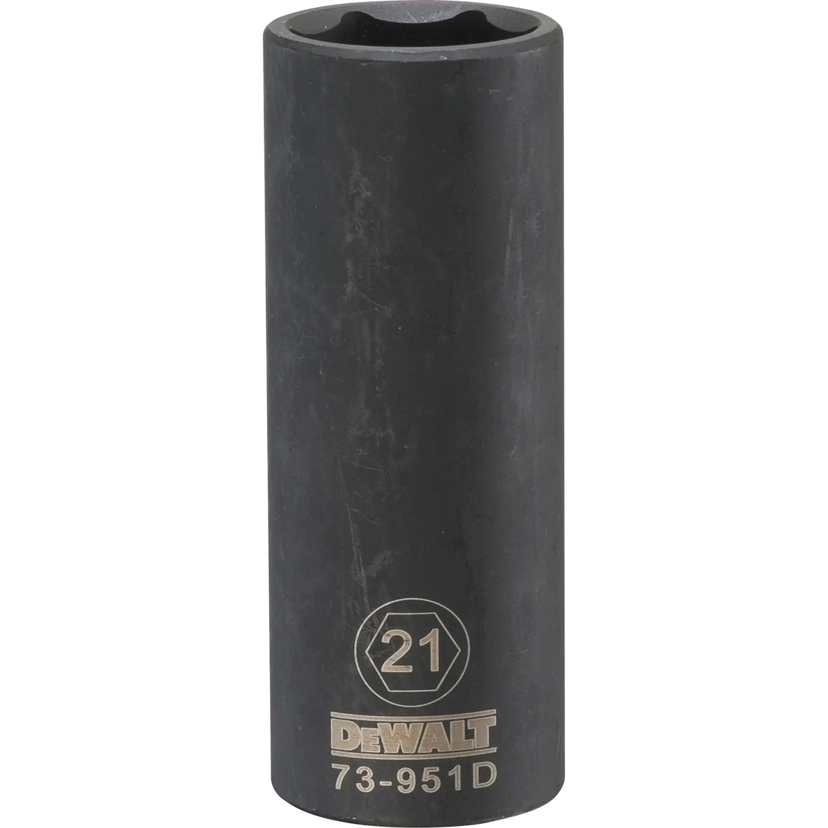 DeWalt DWMT73951OSP deep impact socket with 21 mm marking for fastening and removal work on recessed nuts and long-stud applications
