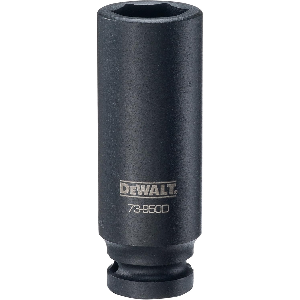 DEWALT DWMT73950OSP 6 Point 1/2'' Drive Deep Impact Socket 19MM deep socket for driving metric fasteners in automotive and mechanical repair work