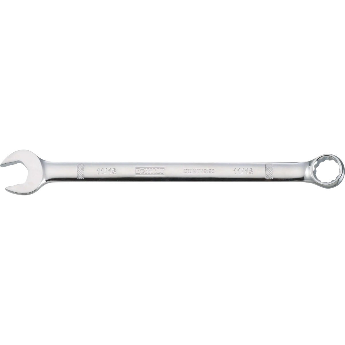 DeWalt DWMT72198OSP 11/16-In. (17mm) Combination Wrench full length hand tool for SAE fastening and mechanical repair work on nuts and bolts
