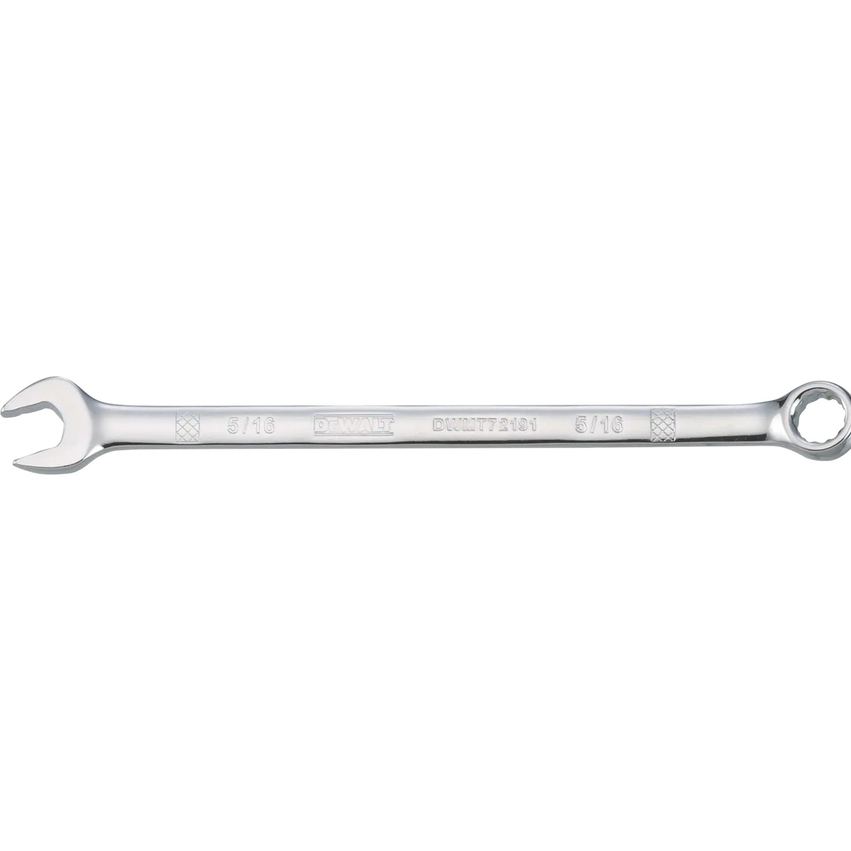 DeWalt DWMT72191OSP 5/16-In. (8mm) Combination Wrench product view showing the full hand wrench for fastening and mechanical service in shop and garage work