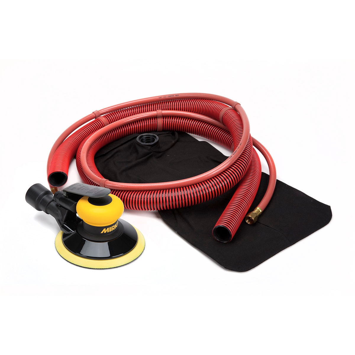 Mirka MR-608SGV 6 Inch SGV Sander 8mm Orbit with self-vacuum hose and dust bag for shop sanding and surface preparation work