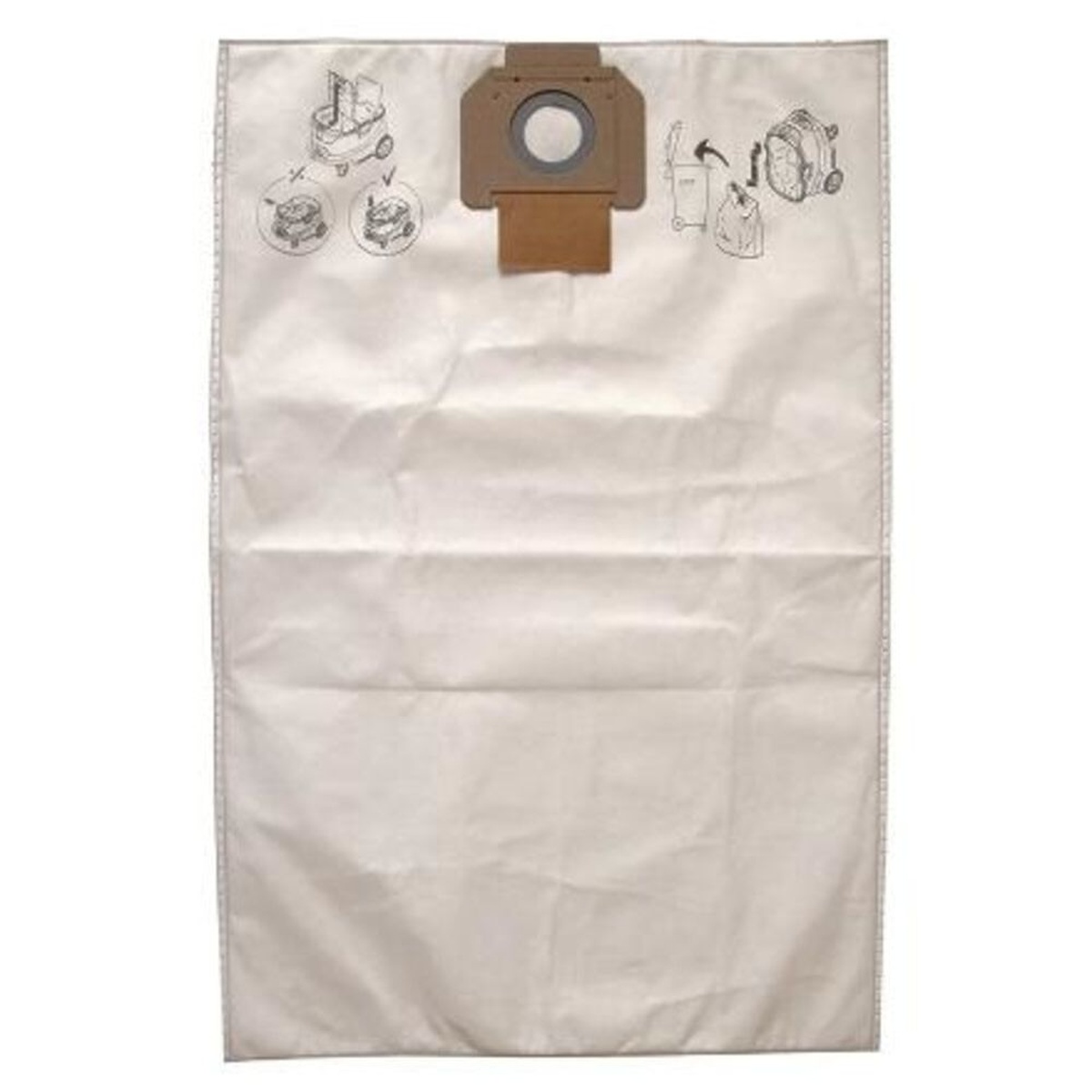 Fleece dust bag for Mirka Dust Extractor 1230 HEPA PC 120V used for sanding debris collection in shop cleanup