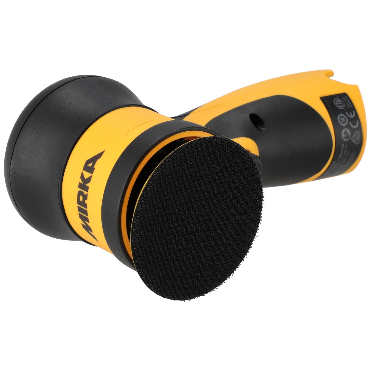 Mirka AROS-B 350 3 inch 12V 5mm sander backing pad and hook-and-loop surface for sanding disc attachment in dry or wet finishing work