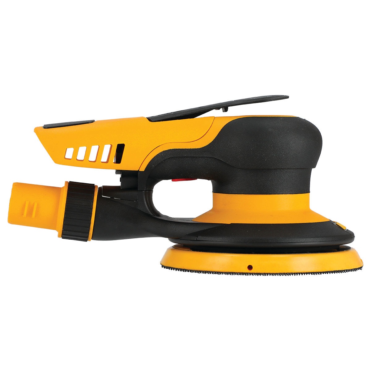 Mirka MRP-550SGV PROS Sander 5 inch with 5 mm Orbit 550DB side profile showing ergonomic body and low-profile air sander design for controlled finishing work