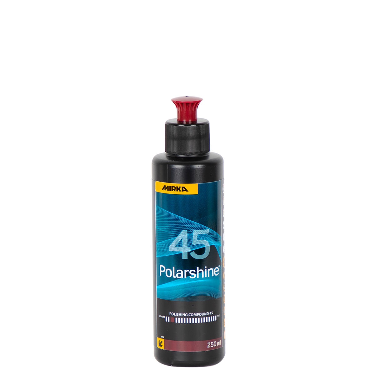 Mirka Polarshine 45 Polishing Compound 250 ml bottle for gel coat polishing and surface correction work