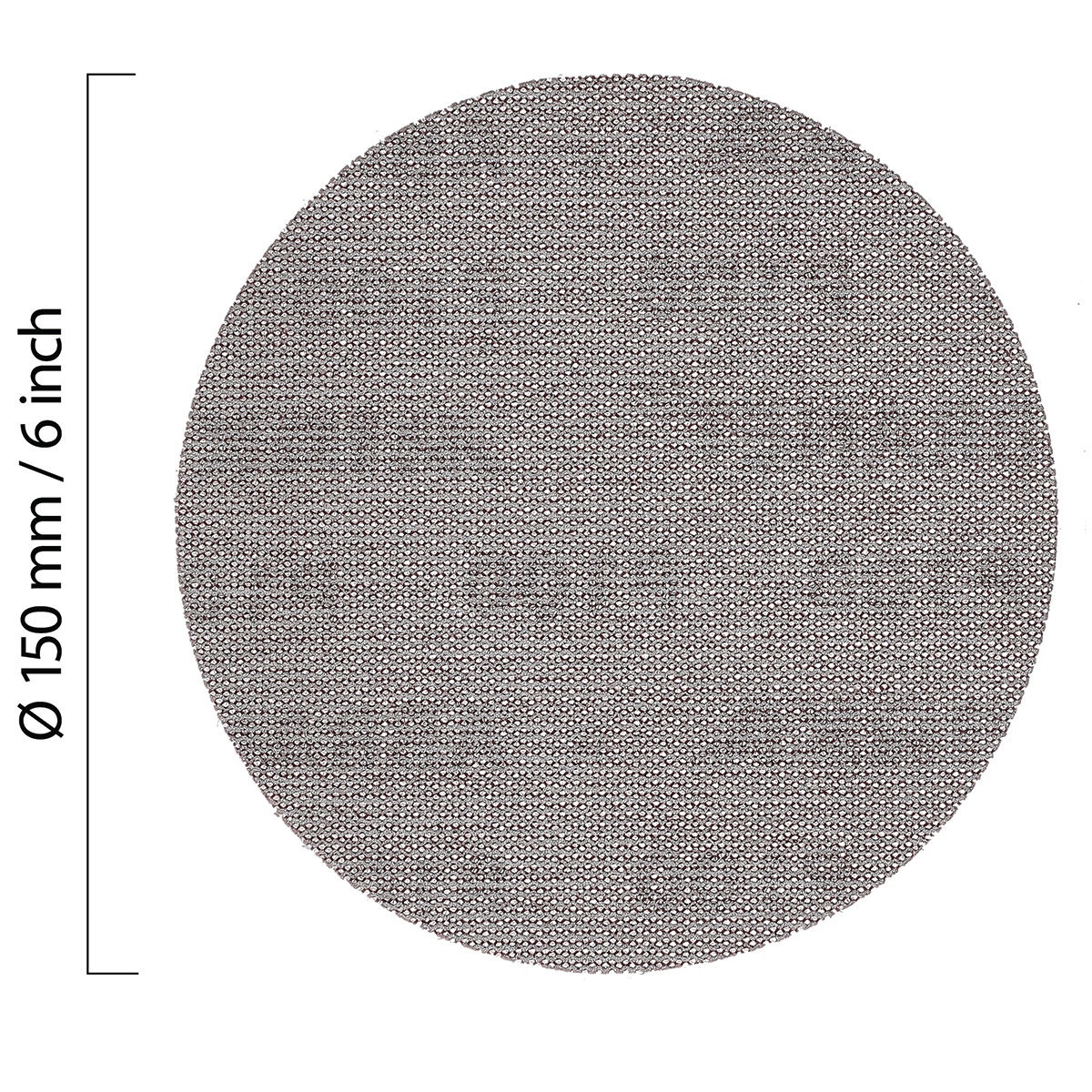 Mirka Abranet 6 in Grip Net Sanding Disc P80 150 mm diameter abrasive disc for coarse sanding and stock removal on orbital sanders in workshop use