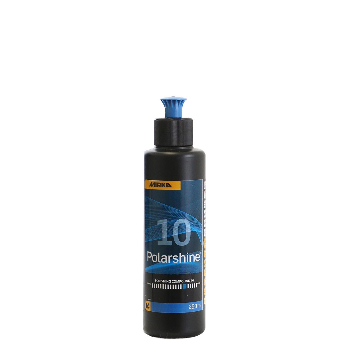 Mirka Polarshine 10 Polishing Compound 250 ml bottle for automotive and paint finishing work