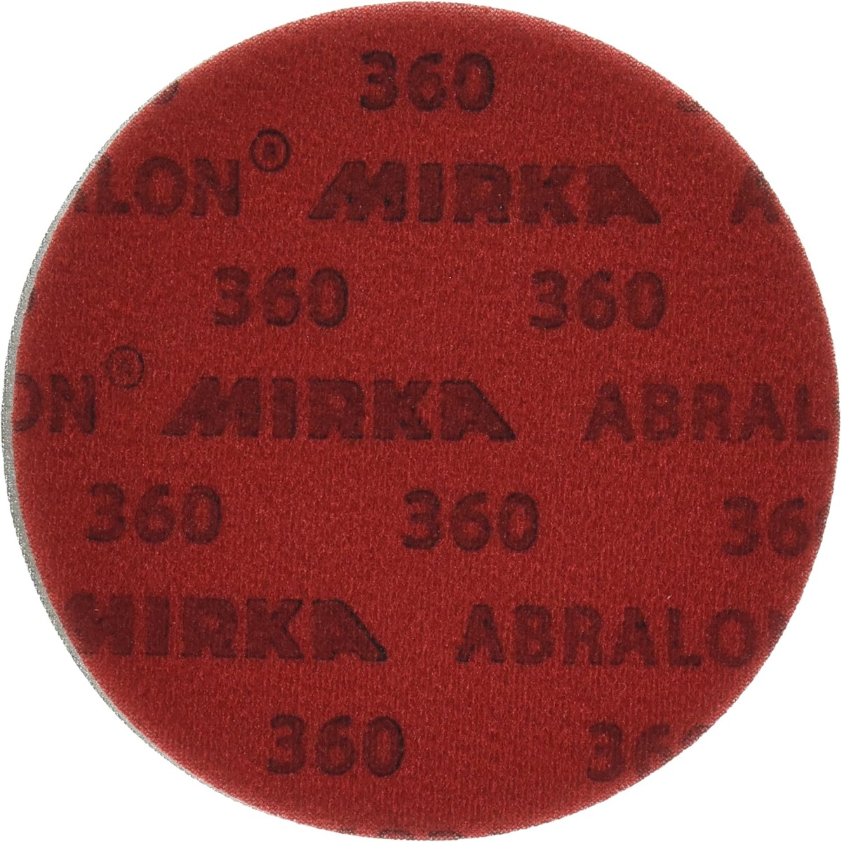 Mirka 8A-241-360 Abralon 6 in foam grip disc 360 grit abrasive surface for fine sanding and polishing on wood, metal, composite, and solid surface materials