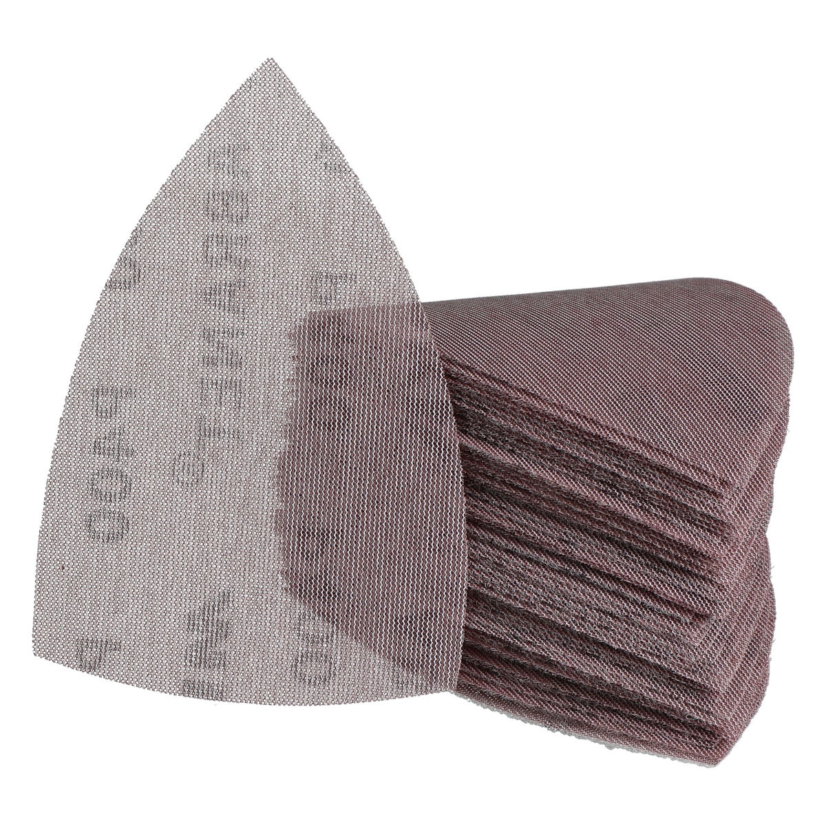 Mirka Abranet 4 Inch x 6 Inch x 6 Inch P80 Grit Grip Triangle Sheet pack of net abrasive sanding sheets for detail sanding and material removal