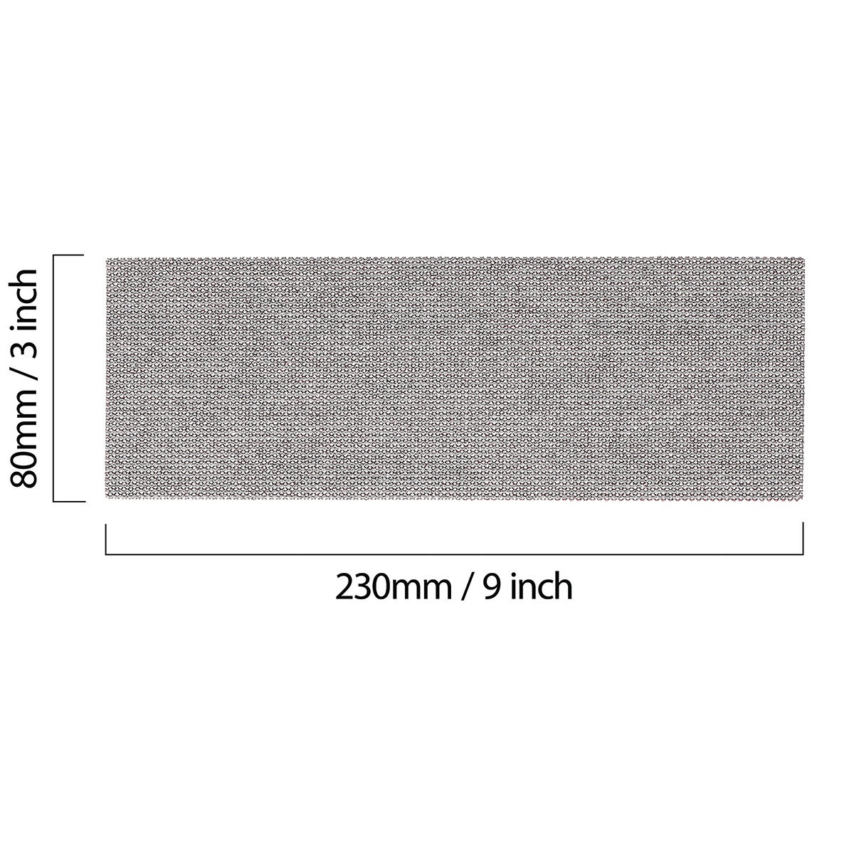 Mirka Abranet 3 in x 9 in Grip Net Sanding Sheets P80 sized for 80 x 230 mm sanding blocks and compatible orbital sanding tasks