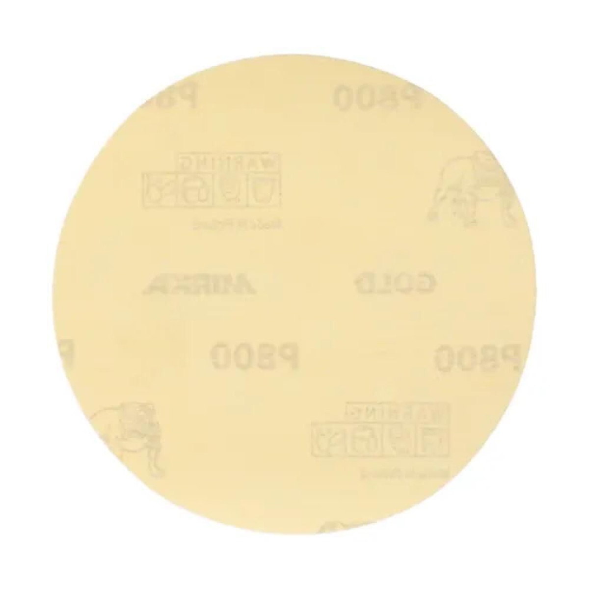Mirka 23-388-220 adhesive sanding disc backing side with no-hole layout for 5 inch PSA sanding applications
