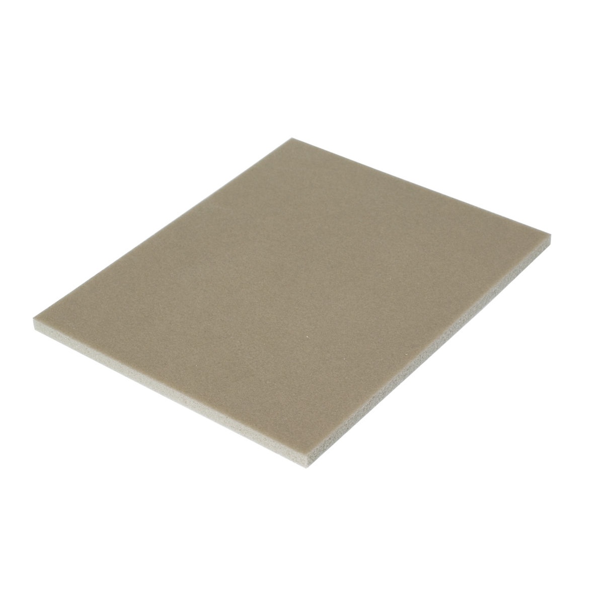 Mirka 1355-220 Soft Sanding Pad angled product view for hand sanding wood, paint, metal, fiberglass, and composite surfaces in shop or jobsite prep work
