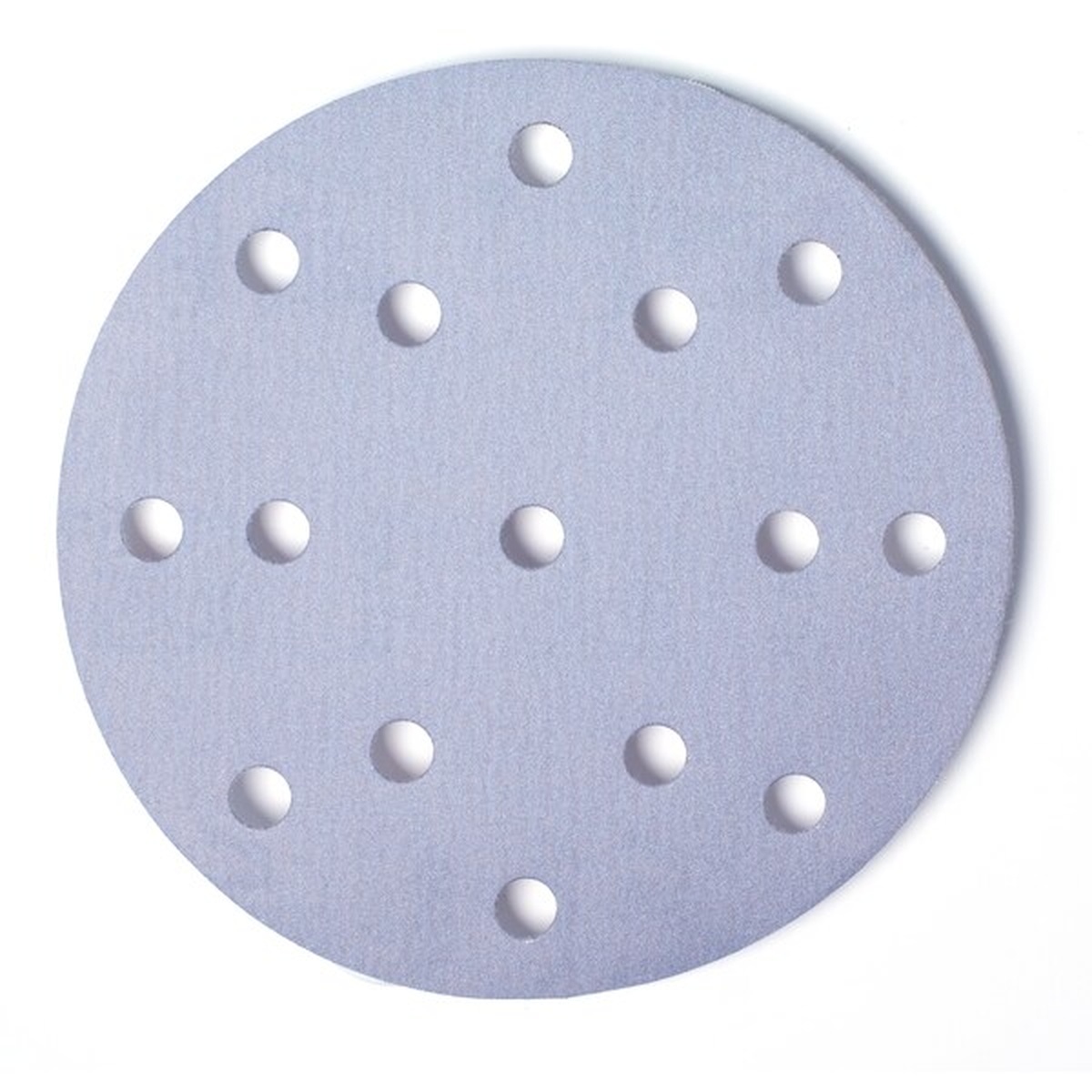 Mirka Q.Silver 6 in Grip 15-Hole P320 Sanding Disc shown as a round 6 inch abrasive disc for random orbital sanding and dust extraction work in surface prep applications