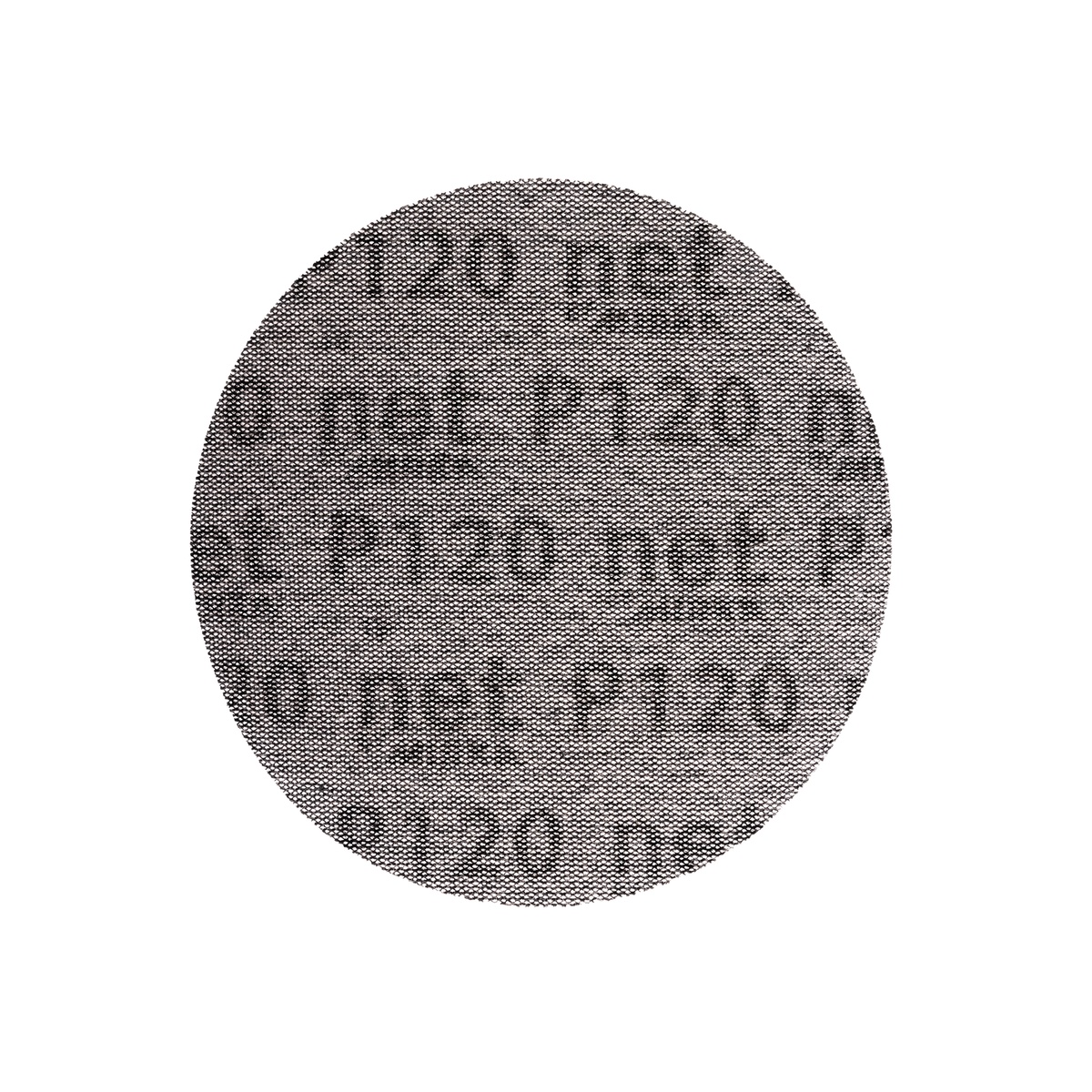 Mirka AE24105012 Autonet Grip Disc 120 grit 150 mm sanding disc showing printed abrasive face for automotive prep work