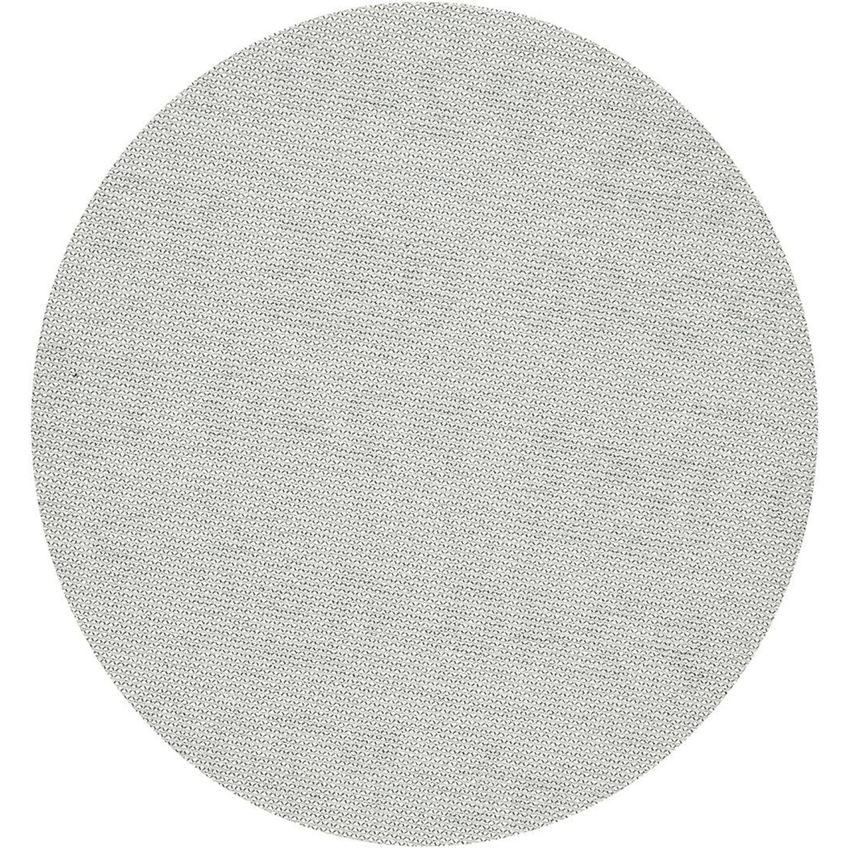 Mirka 6 Inch 240 Grit Hook & Loop Mesh Grip Adhesive Sanding Disc 50 Pieces front view showing full mesh abrasive surface for dry finish sanding on automotive and shop surfaces