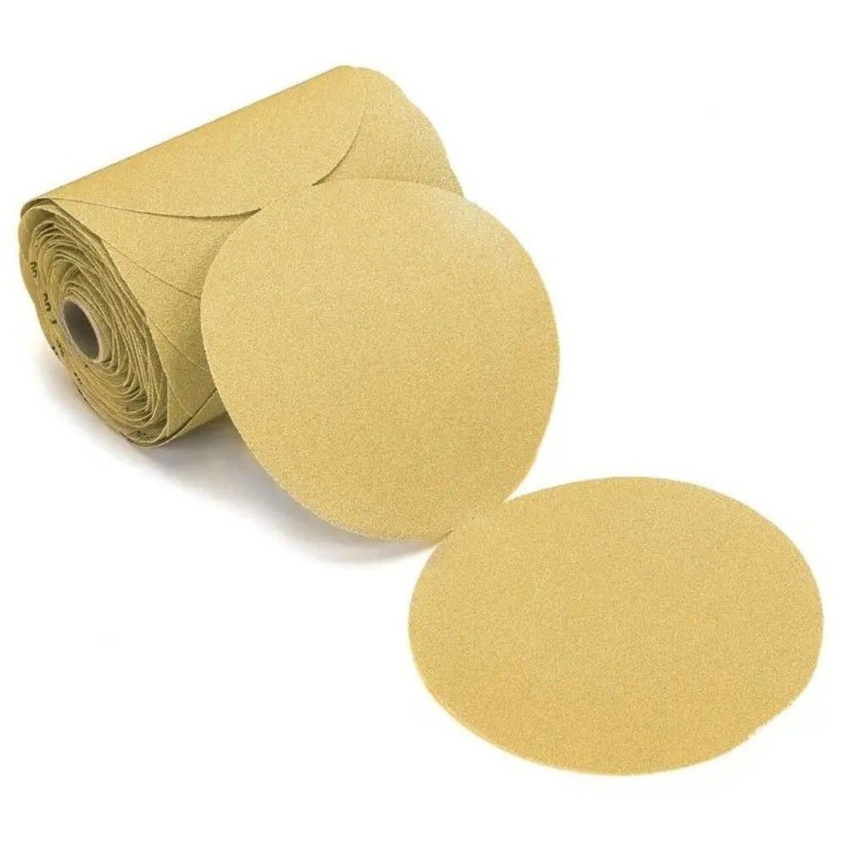 Mirka Gold 5 Inch P220 Aluminum Oxide PSA Linkrol Disc, 100 Pieces sanding discs for finish sanding and surface preparation on wood, metal, and automotive refinishing work