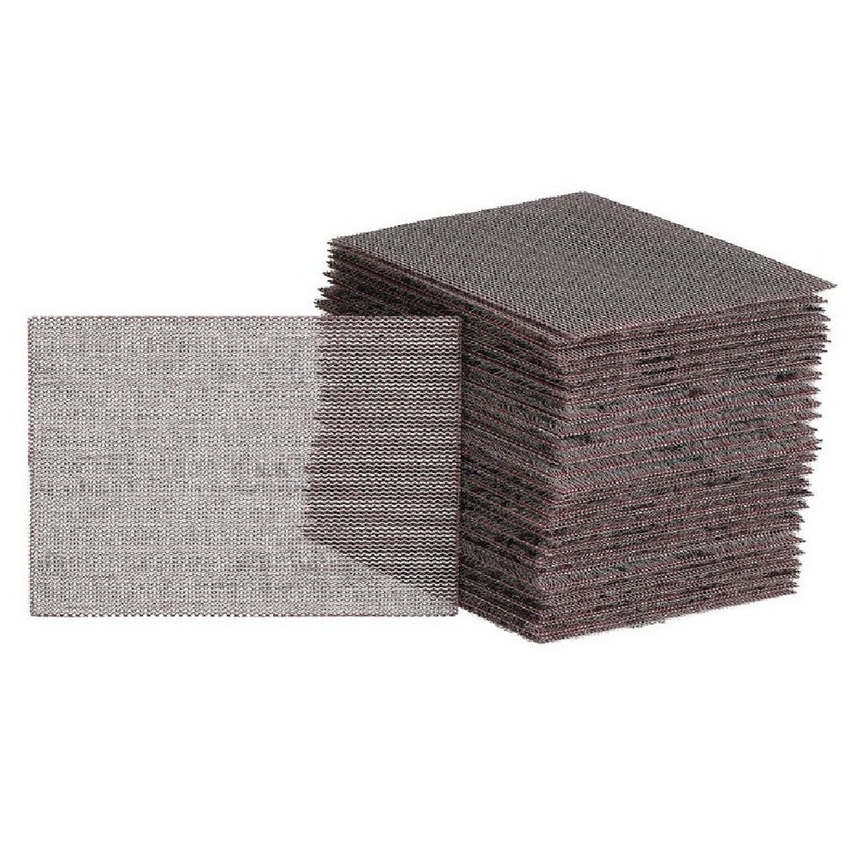 Mirka Abranet 4 Inch x 3 Inch P180 Grit Sanding Sheet, 50 Pieces stacked mesh sanding sheets for dry sanding and finish prep in shop and jobsite work