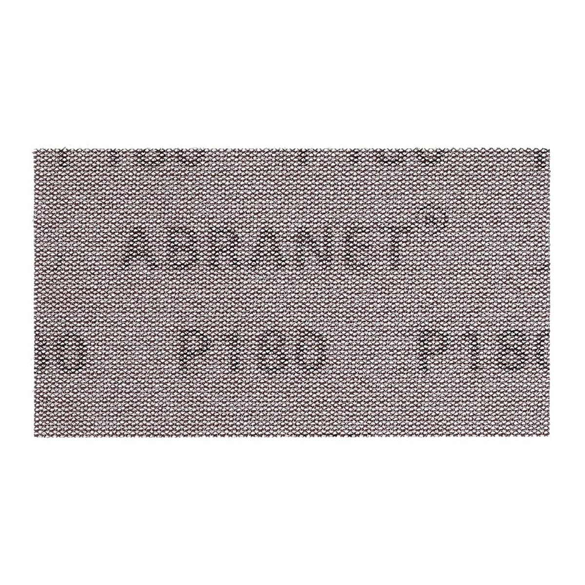 Mirka Abranet 9A-149-180 mesh grip sanding sheet close-up showing open mesh abrasive surface for dust extraction and reduced clogging