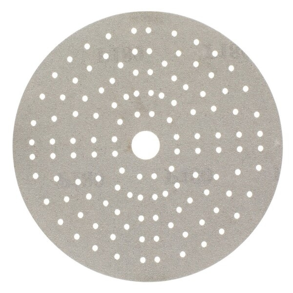 Mirka Iridium 6 in Grip 121H 800 hook and loop sanding disc with 121-hole pattern for dust extraction on finish sanding jobs