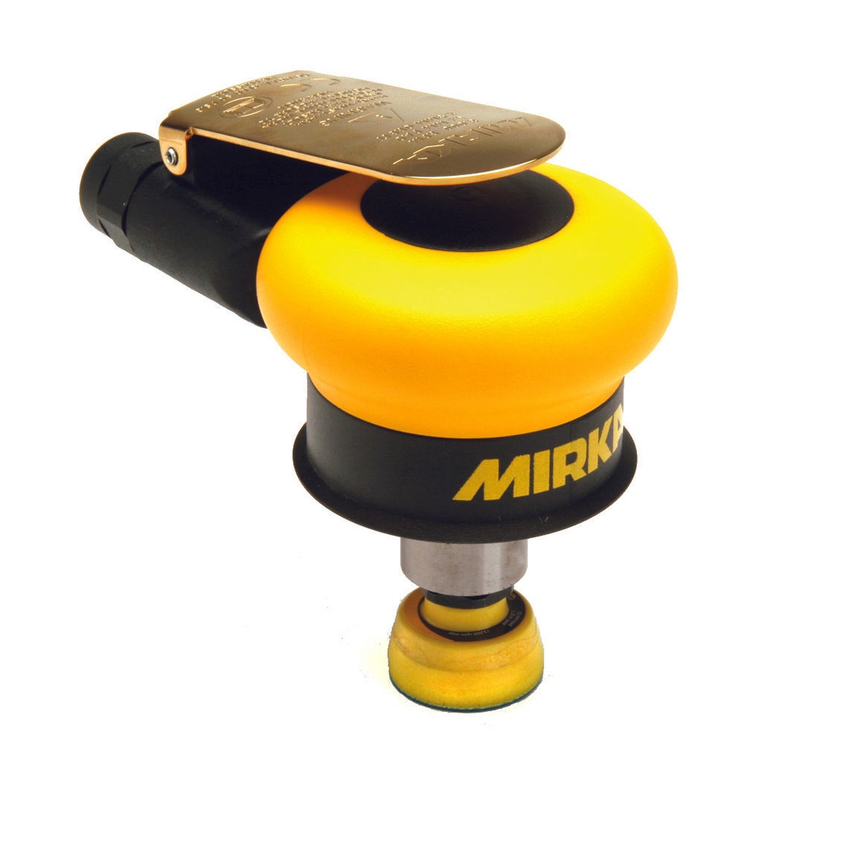 Mirka MROS125 Orbital Finish Sander compact pneumatic detail sander for small surface sanding and fine finishing in shop work